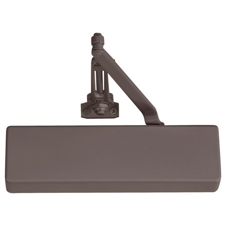 NORTON CO Grade 1 Tri Mount Friction Hold Open Door Closer, Push or Pull Side, Regular Arm, Size 1 to 6, Plast 7500H 694